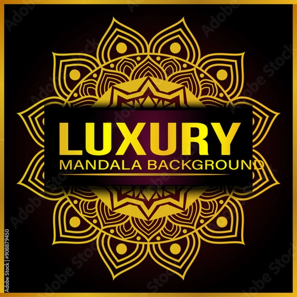 Fototapeta Luxury Mandala Background Design