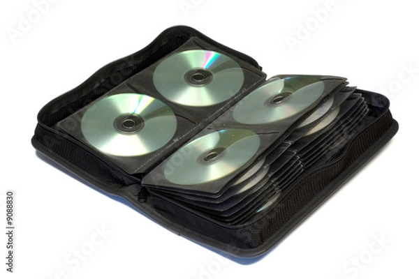 Obraz Storage bag for CD, DVD isolated