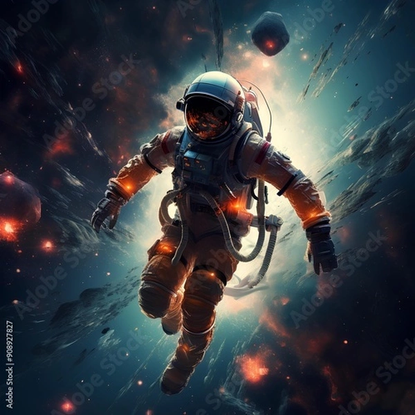 Fototapeta astronaut, space, universe