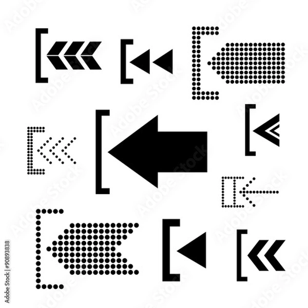 Obraz Vector arrow icon