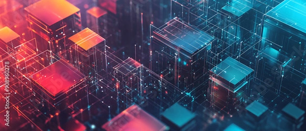 Fototapeta How microservices support scalable data architectures