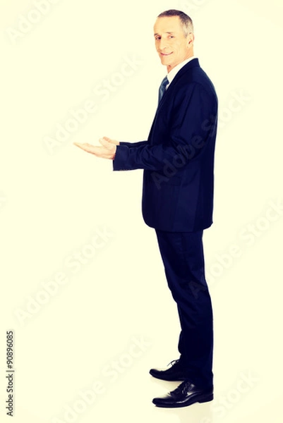 Obraz Businessman with open hands