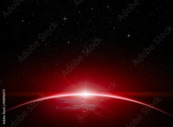 Fototapeta Czerwony świt