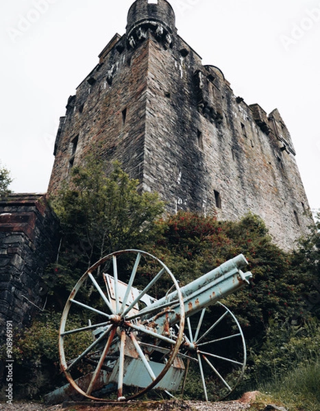 Obraz Eilean Donan Castle - With a Cannon