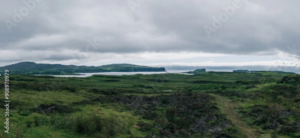 Obraz Scottish Landscape View from Broch of Dun Beag