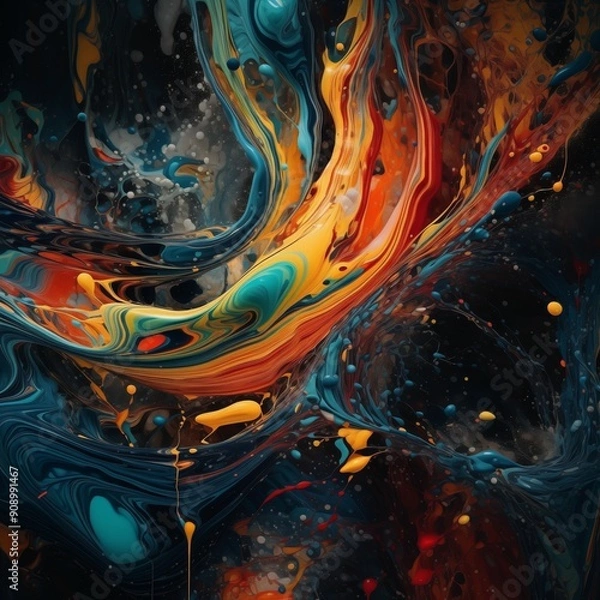 Fototapeta Abstract Liquid Art