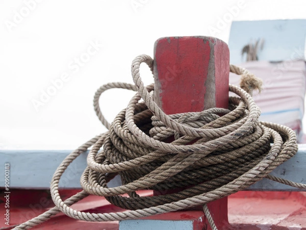 Obraz Rope on the prow.