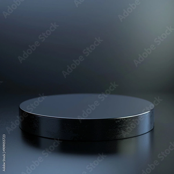 Fototapeta interior of a modern house with close up product display podium
