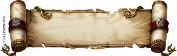 Obraz Old parchment scroll