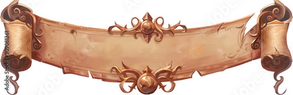 Obraz Ornate scroll banner