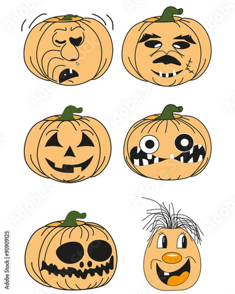 Fototapeta Kürbiskopf, Halloween