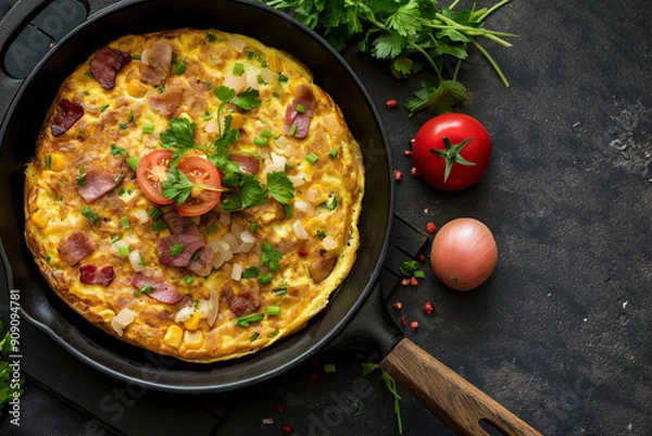 Obraz Delicious Fluffy Omelette
