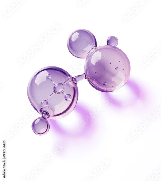Obraz Purple liquid spheres