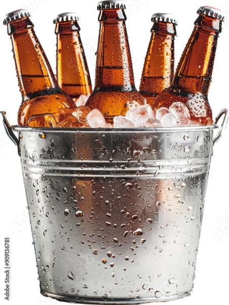 Obraz Cold beer in a bucket