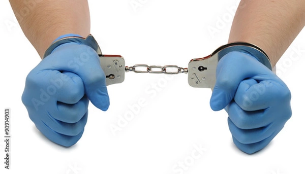 Obraz doctor handcuffs medical error