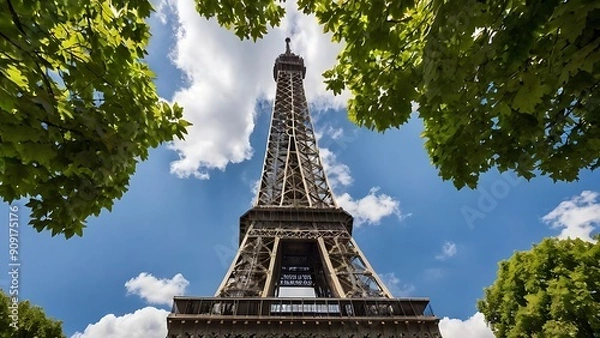 Fototapeta eiffel tower city