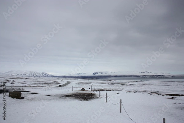Obraz Winter landscape iceland