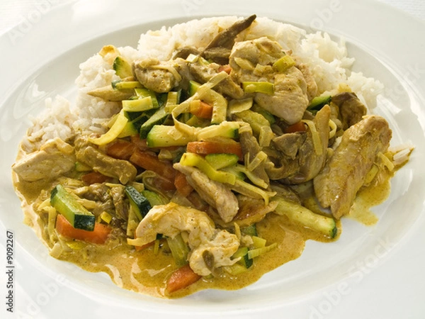 Fototapeta kurczak curry