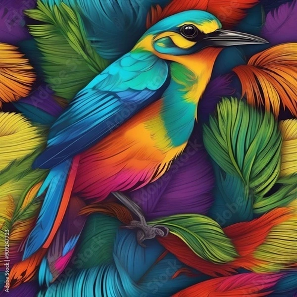 Obraz colorful bird