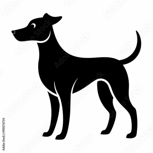 Obraz Beautiful dog vector illustration 