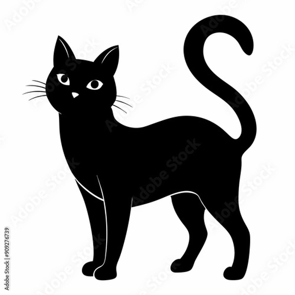 Obraz Beautiful cat vector illustration 
