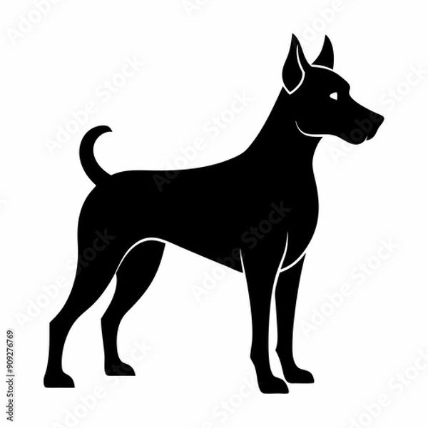 Obraz Beautiful dog vector illustration 
