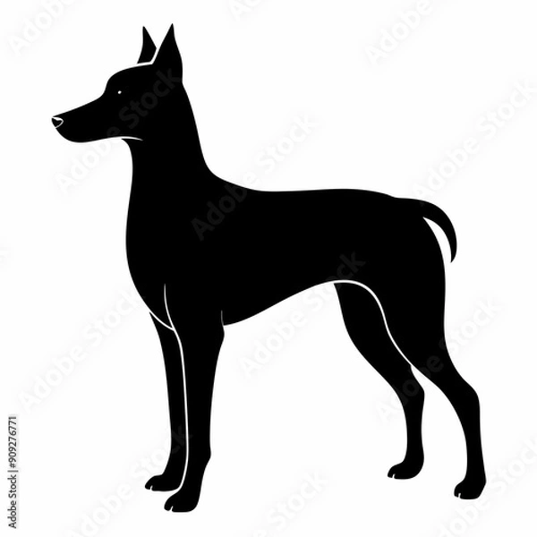 Obraz Beautiful dog vector illustration 