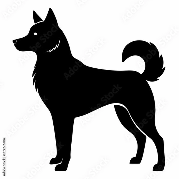 Obraz Beautiful dog vector illustration 