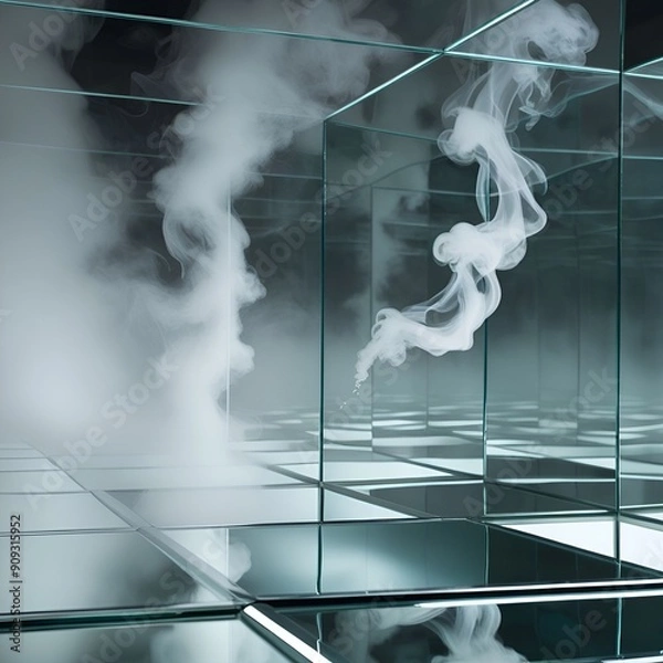 Fototapeta Veil of Mist in a Mirror World