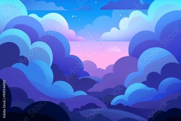 Fototapeta Silhouette of Knife-Wielding Figure. Beautiful simple AI generated image in 4K, unique.