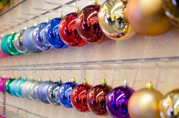 Fototapeta Christmas tree balls