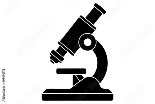 Obraz 
microscope vector silhouette illustration
