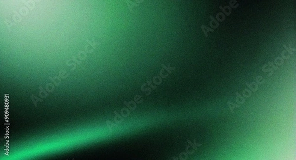 Fototapeta dark green color gradient background blurred color flow, grainy texture effect, futuristic banner design