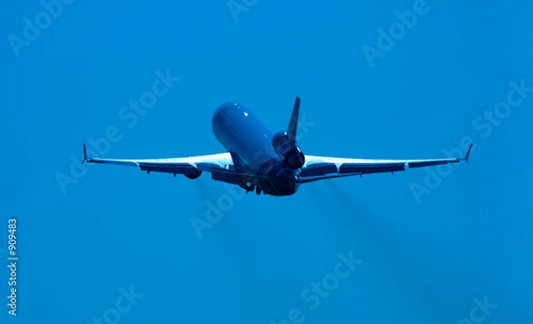 Fototapeta plane on takeoff