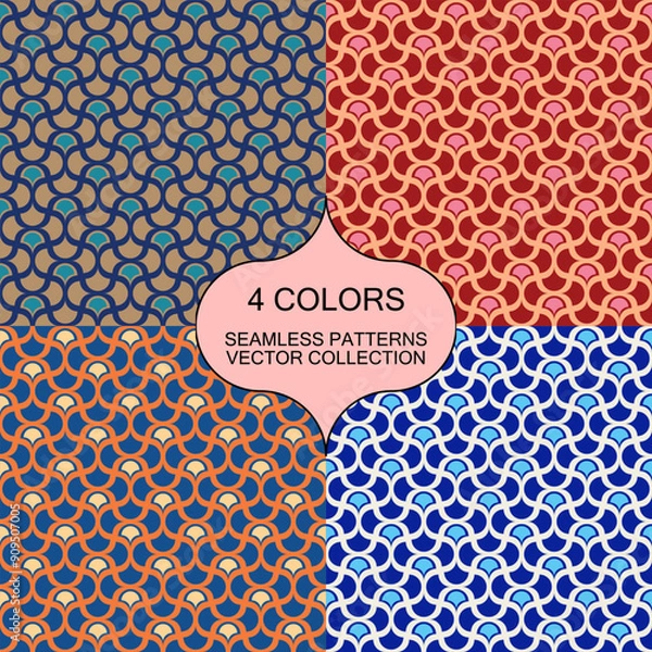 Fototapeta Geometric moroccan seamless pattern
