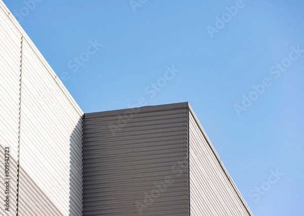 Fototapeta Partial details of large factory building