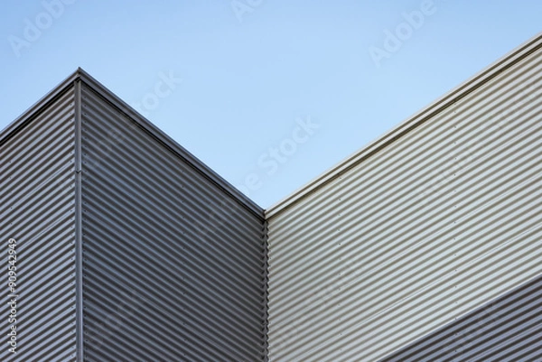 Fototapeta Partial details of large factory building