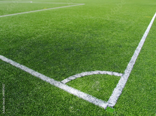 Obraz Fußballplatz Ecke