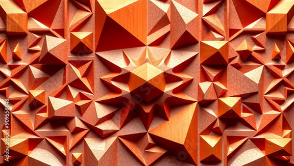 Obraz Innovative Geometric Relief Sculpture for Serverless Computing