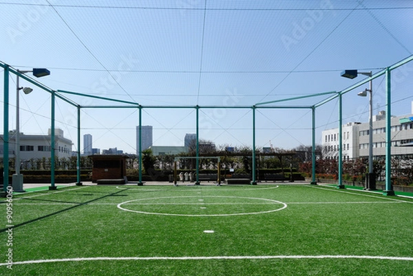 Obraz 人工芝の屋外フットサルコート