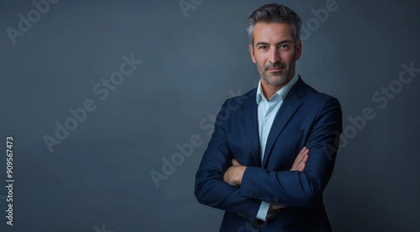 Obraz Middle aged man in a business suit