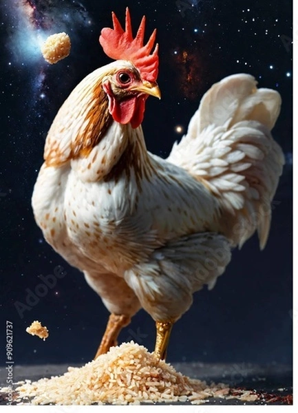 Obraz rooster in the farm