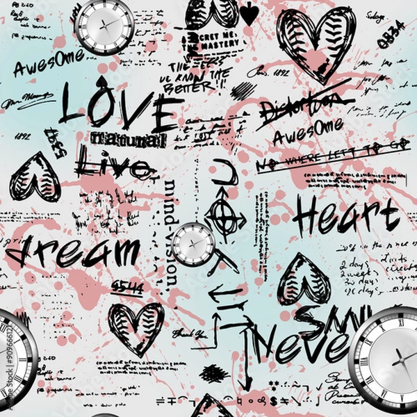 Obraz seamless pattern with hand drawn arrows