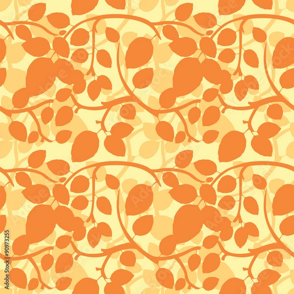 Obraz Autumn Leaves Seamless Pattern