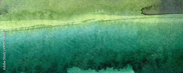 Obraz green abstract watercolor macro texture