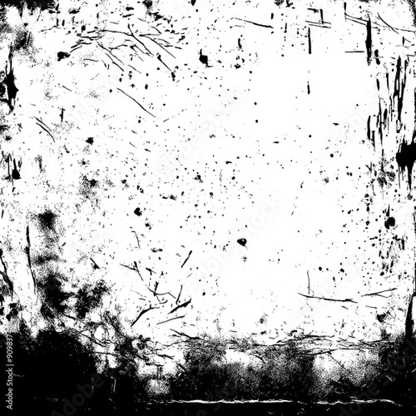 Fototapeta Distressed Grunge Texture with Mud Particles Overlay