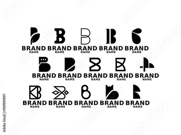 Obraz B Letter Logo Collection