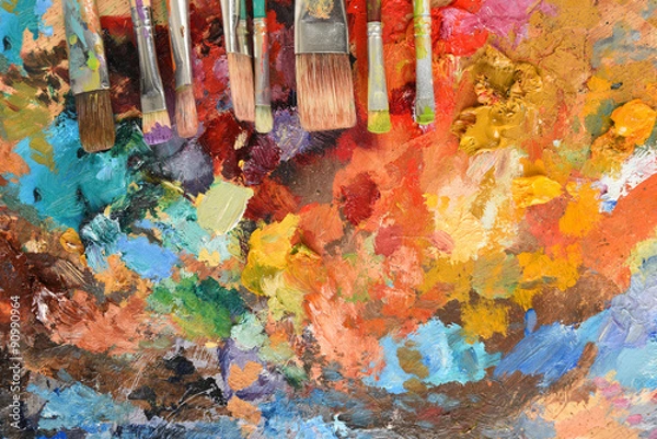 Obraz Artist Paintbrushes on Palette