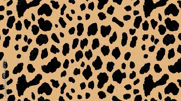 Obraz leopard print pattern, simple vector art, earth tones, seamless repeating pattern photography.seamless patterns, background, wallpaper.
