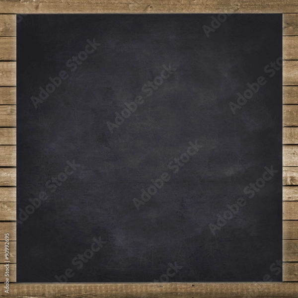 Obraz empty black chalkboard background